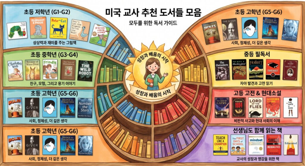 미국 교사 추천 100대 아동도서 완벽 가이드 (연령별 영어책 리스트 & 리딩 팁) 1 미국 교사 추천 100대 아동도서 모음 및 가이드 표