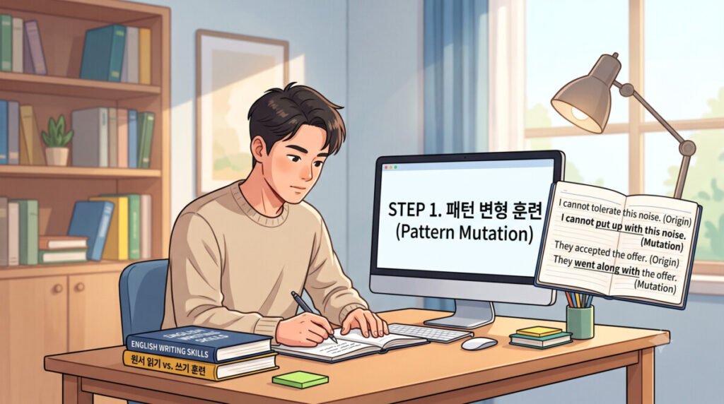 영어 글쓰기 실력, 독서만으로 늘지 않는 결정적 이유와 효과적인 라이팅 학습법 (2편: 쓰기) 1 영어 글쓰기 실력을 늘리기 위한 방법을 학습하는 이미지